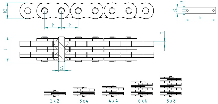Flyerketten Baureihe AL 2